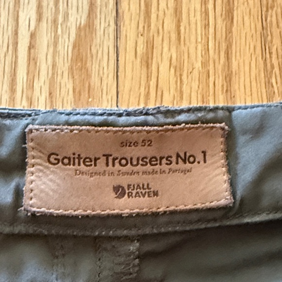 Fjallraven Men's sz 36 Gaiter Trousers No. 1 Olive Cargo Pants button fly - Picture 5 of 15